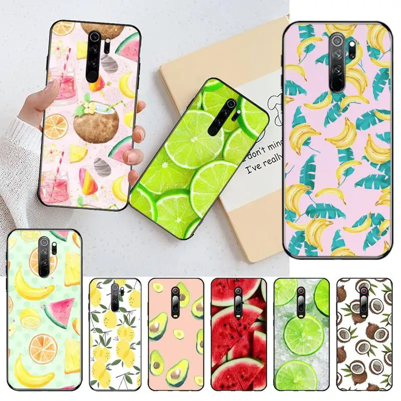 

Summer Fruit Pineapple Watermelon Lemon Phone Case for Redmi Note 8 8A 8T 7 6 6A 5 5A 4 4X 4A Go Pro