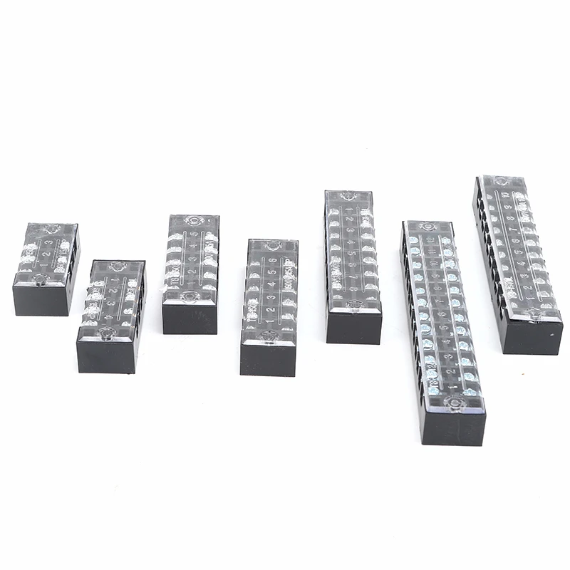 1Pcs 600V 15A TB1503 TB1504 TB1505 TB1506 TB1508 TB1510 TB1512 Positions Screw Electric Wire Connection Barrier Terminal Strip - купить по