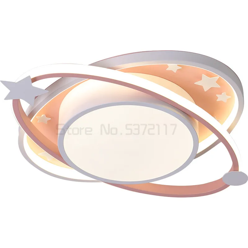 

Modern warm cartoon kindergarten children ceiling lamp oval blue creative personality lamp girl boy bedroom led lighting LB90520
