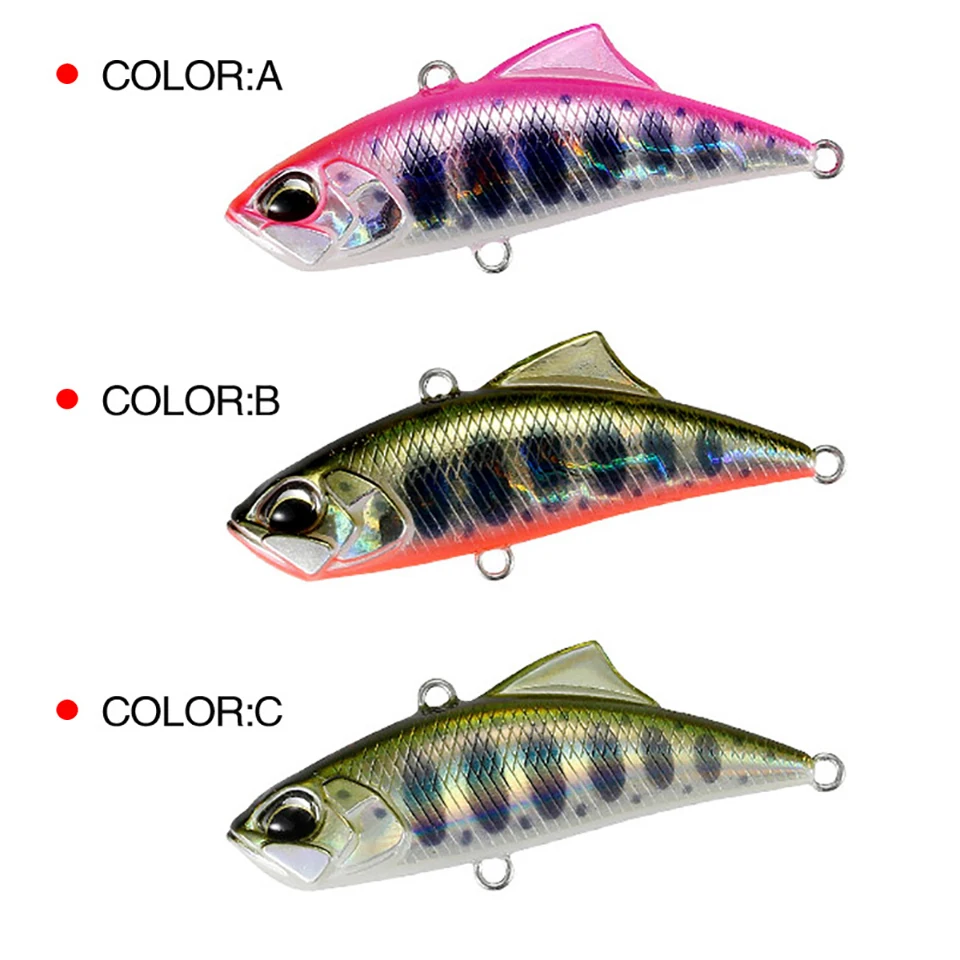 

GOBYGO 1PCS 4.5CM 5.3G Fishing Lure Double Hook New Plastic Artificial Bait Hard Bait Winter Fishing Tackle3D Eyes
