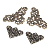 12pcs bronze luggage case box corners brackets 3044mm for vintage metal jewelry decorative furniture decor hardware