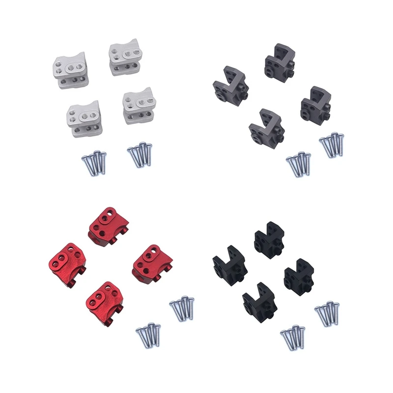 

4 шт. металлическая передняя и задняя оси, нижняя амортизационная связь, соединительное крепление для Axial SCX10 II 90046 90047 1/10 RC Crawler Car