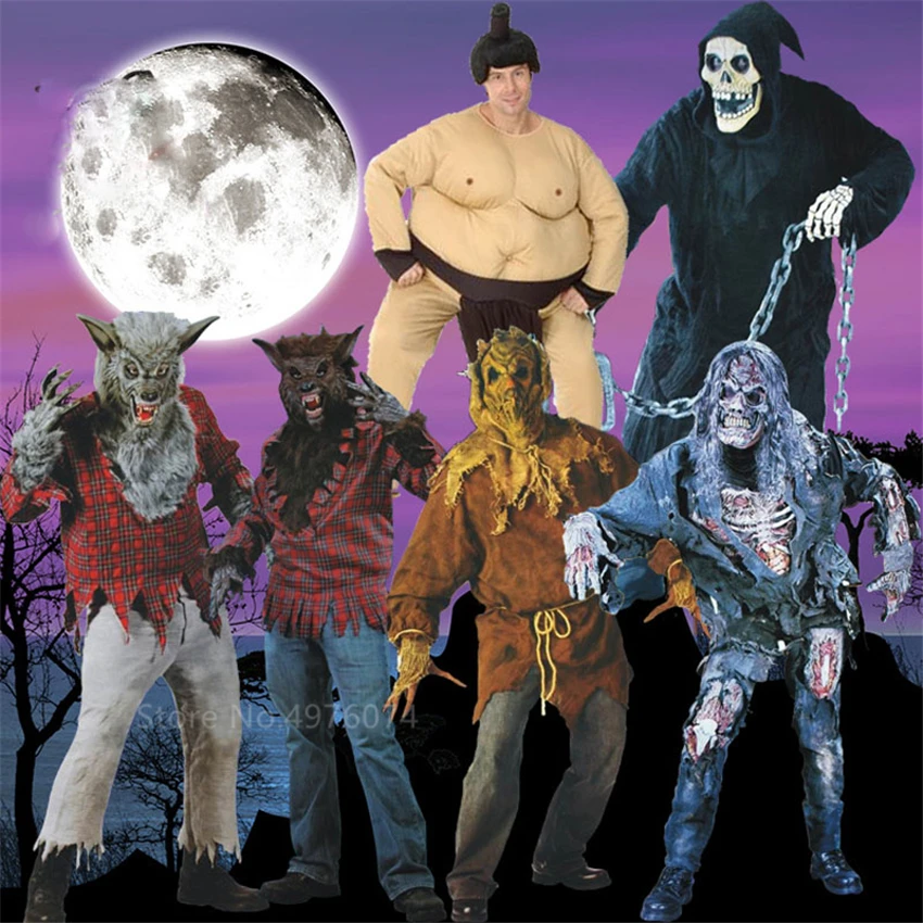 Костюм для косплея День мертвецов костюм на Хэллоуин мужчин человек вампир