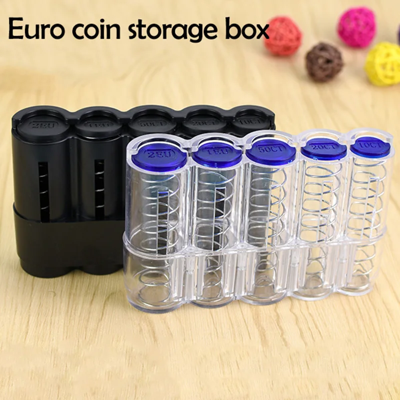 NewCreative коробка для хранения монет кошелек евро монетница держатель Чехол Высокое