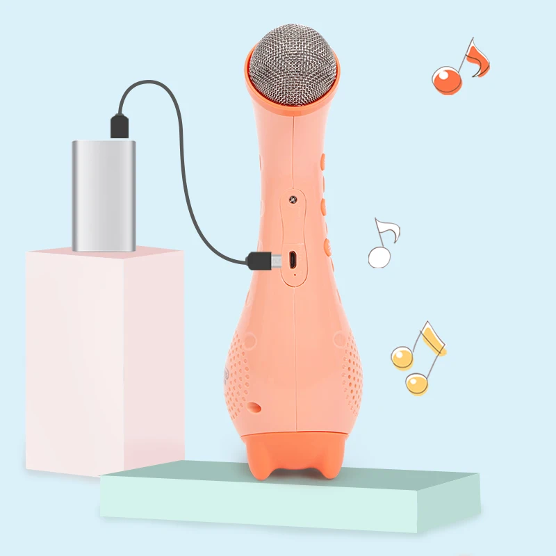 Beiens Милый Забавный детский usb зарядный микрофон олень микрофон караоке Подарок Музыка Пение машина беспроводной карманный KTV игрушка