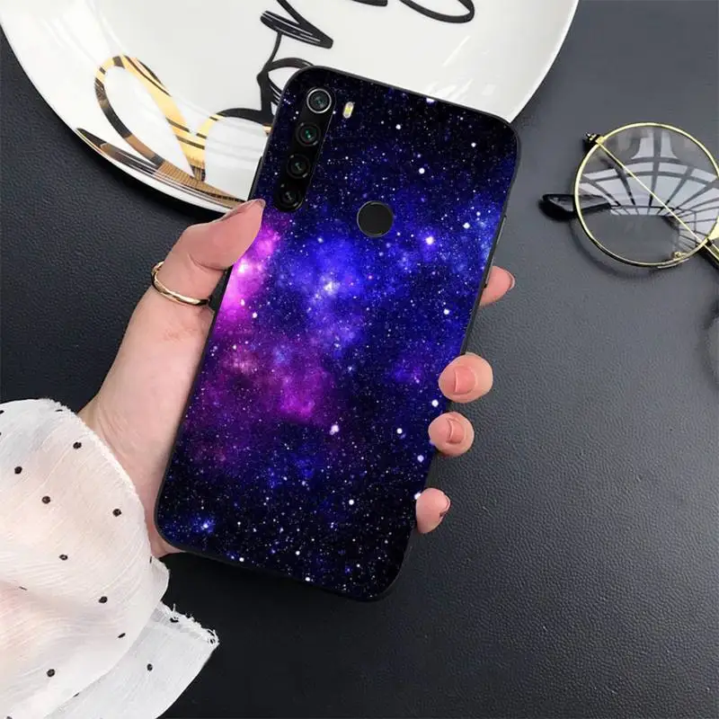 

Psychedelic purple starry sky Phone Case For Xiaomi Redmi 7 8 9t a3Pro 9se k20 mi8 max3 lite 9 note 9s 10 pro