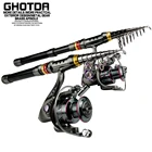 Портативная телескопическая фрикционная Удочка 1,8-3,6 м с катушкой, Максимальное сопротивление 3-8 кг, рыболовные аксессуары