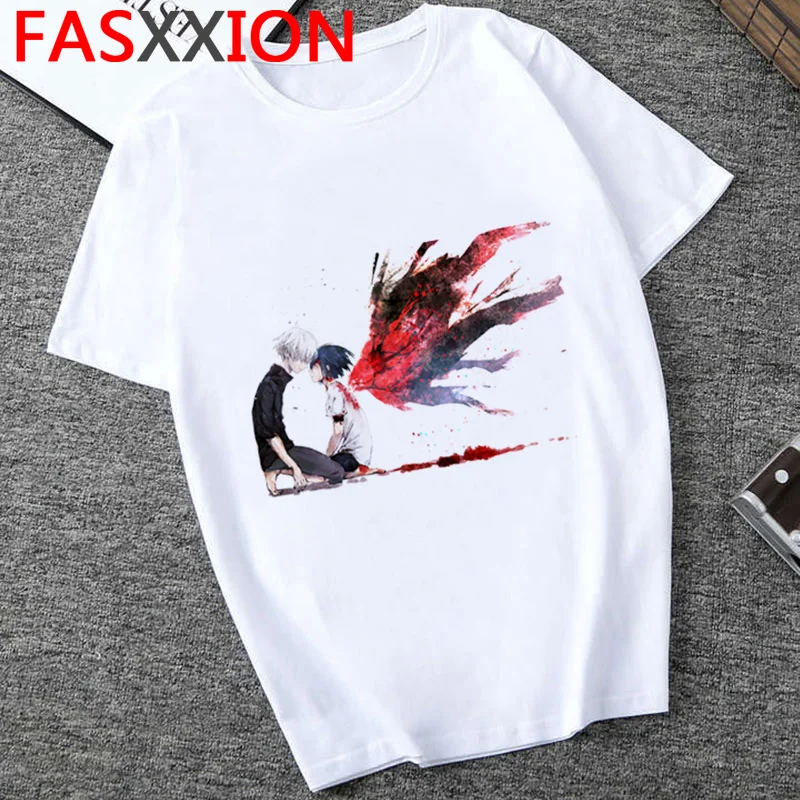 Лидер продаж футболка с аниме Токийский Гуль Мужская Уличная одежда в стиле хип