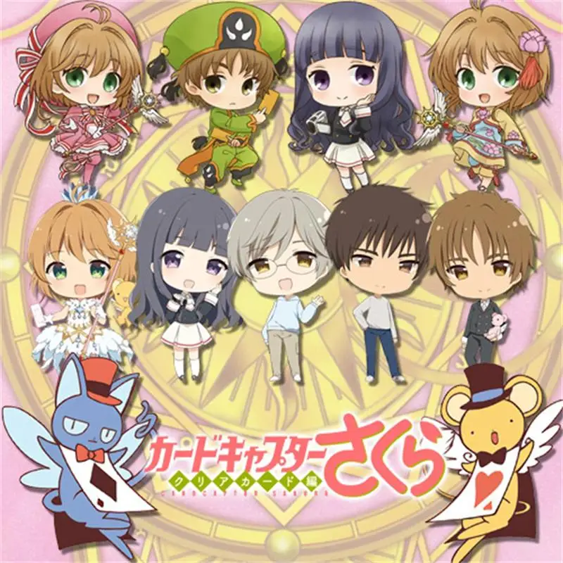 Япония Аниме карта Captor SAKURA LI SYAORAN KINOMOTO TOUYA Tsukishiro Yukito Косплей акриловый брелок кулон брелок с игрушкой подарок