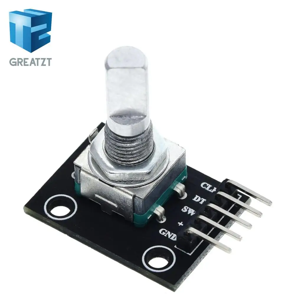 GREATZT 360 градусов Поворотный модуль кодировщика для Arduino Кирпич Датчик переключатель макетная плата KY-040 с контактами