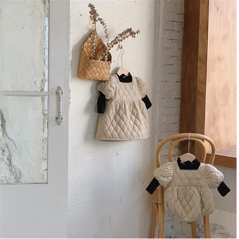 Одежда для маленьких девочек осенняя одежда новорожденных зимняя хлопковые