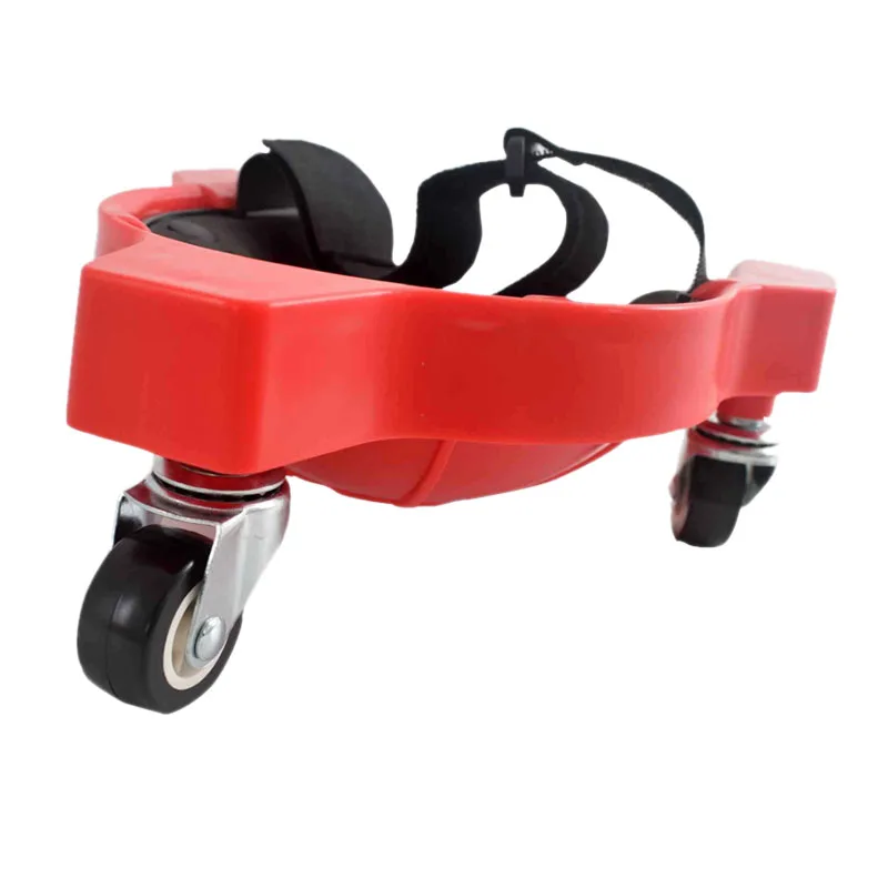 1 Pcs Knee Pad Rolling Wheels Mobile Flexible Laying Platform Gliding Work Construction Jobs Site Red | Спорт и развлечения