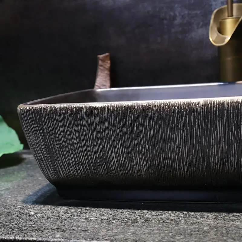Salle De Bain Black Wasbak Vanity Fregadero Lavandino Bagno Banyo Waschtisch Cuba Banheiro раковина для ванной Lavabo умывальник