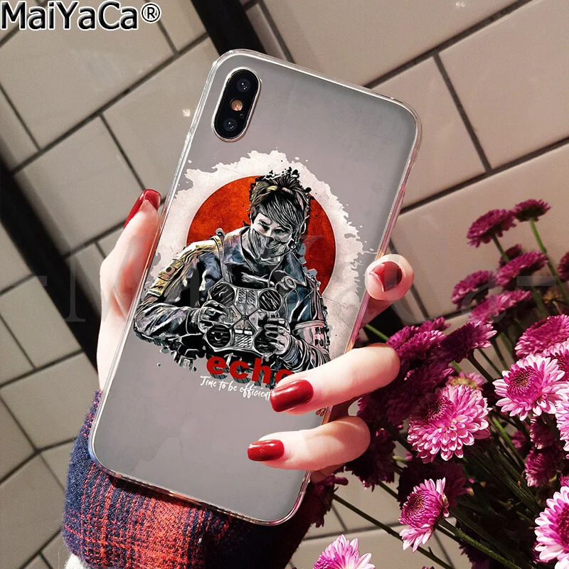 MaiYaCa Rainbow Six Siege 6 Новинка чехол для телефона Fundas чехол для iPhone 8 7 6 6S Plus 5 5S SE XR X XS MAX чехол