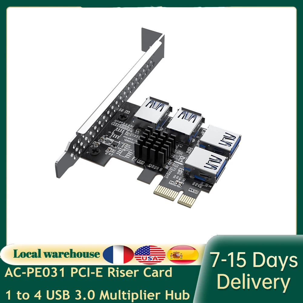 

Адаптер для майнинга биткойнов, USB 3,0, 1x-16x