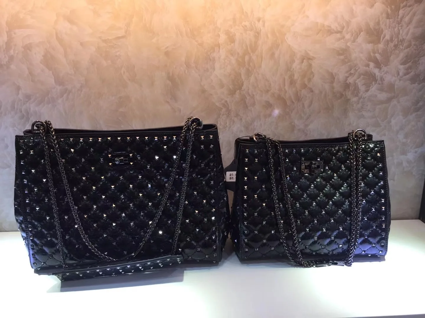 

Genuine Leather Diamond Lattice Women Shoulder Bag for Women Casual Totes Woman Handsbag Schoudertas Chain Bag Sac A Main