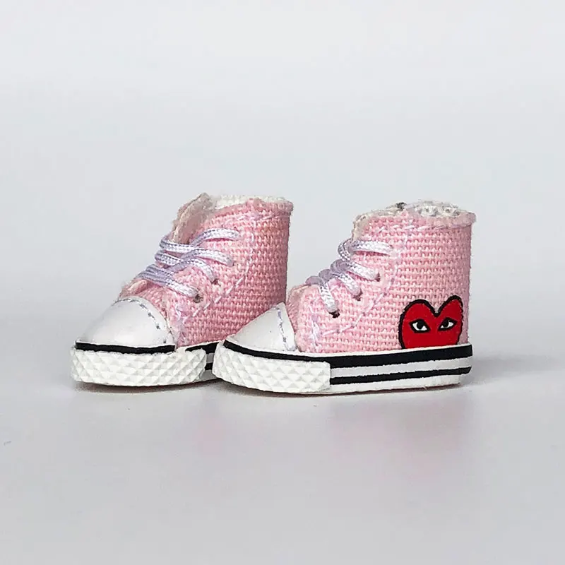 

Ob11 shoes 1/12 bjd Molly GSC PICCODO Holala sneakers doll shoes pink black white