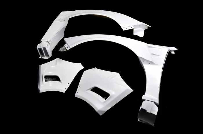 Комплект передних крыльев VRS из стекловолокна с широким корпусом для Impreza GRB GVB FRP