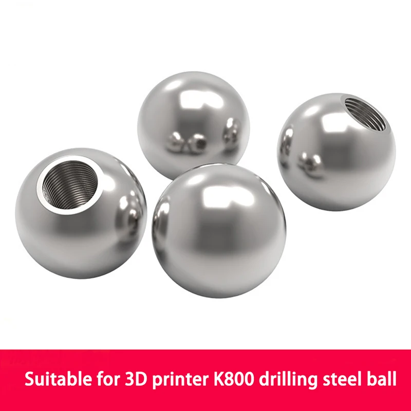 

16pcs M4 Threaded K800 Steel Ball Bearing Rod End 3D Printer Threaded Steel Ball