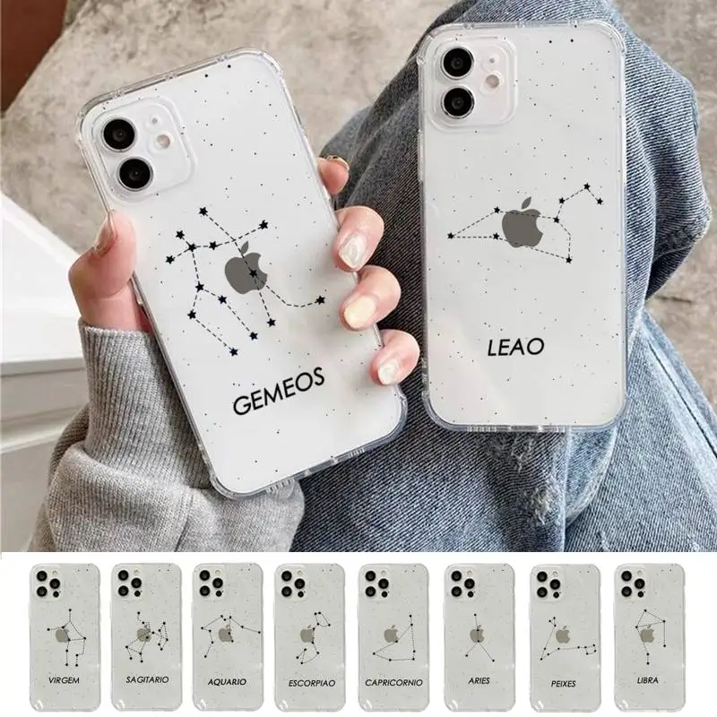 

Twelve constellations Phone Case for iPhone 11 12 13 mini pro XS MAX 8 7 6 6S Plus X 5S SE 2020 XR
