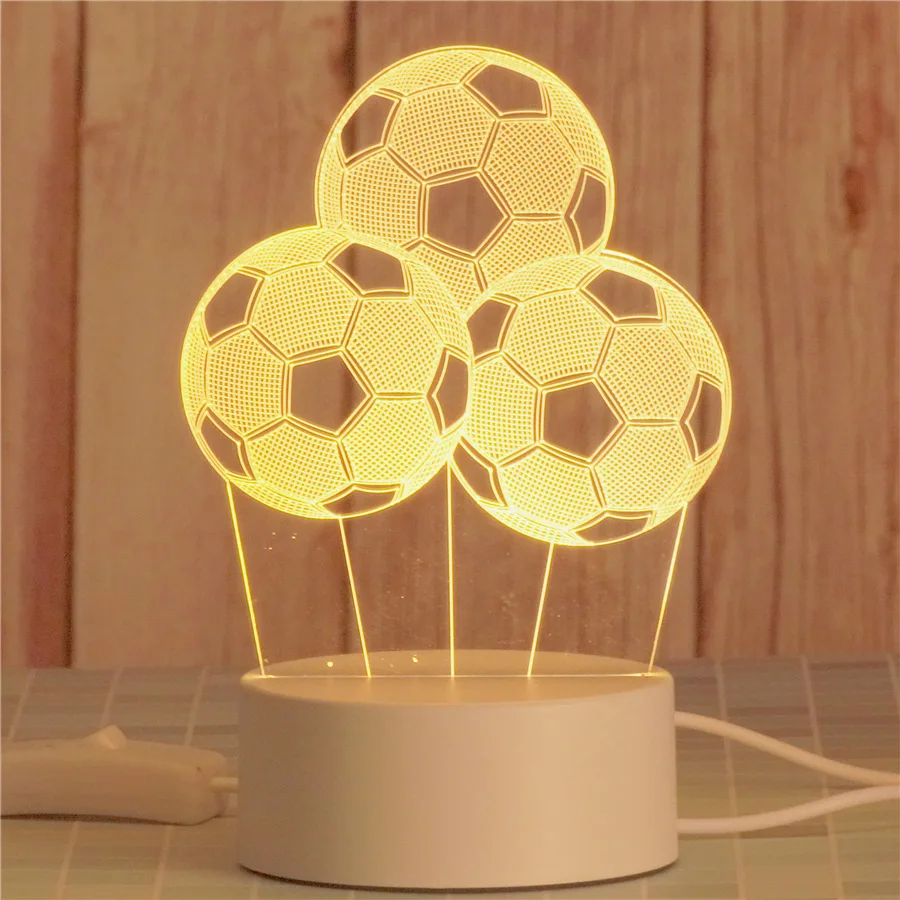 3D ночник креативный мультяшный светодиодный светильник новинка в виде лося