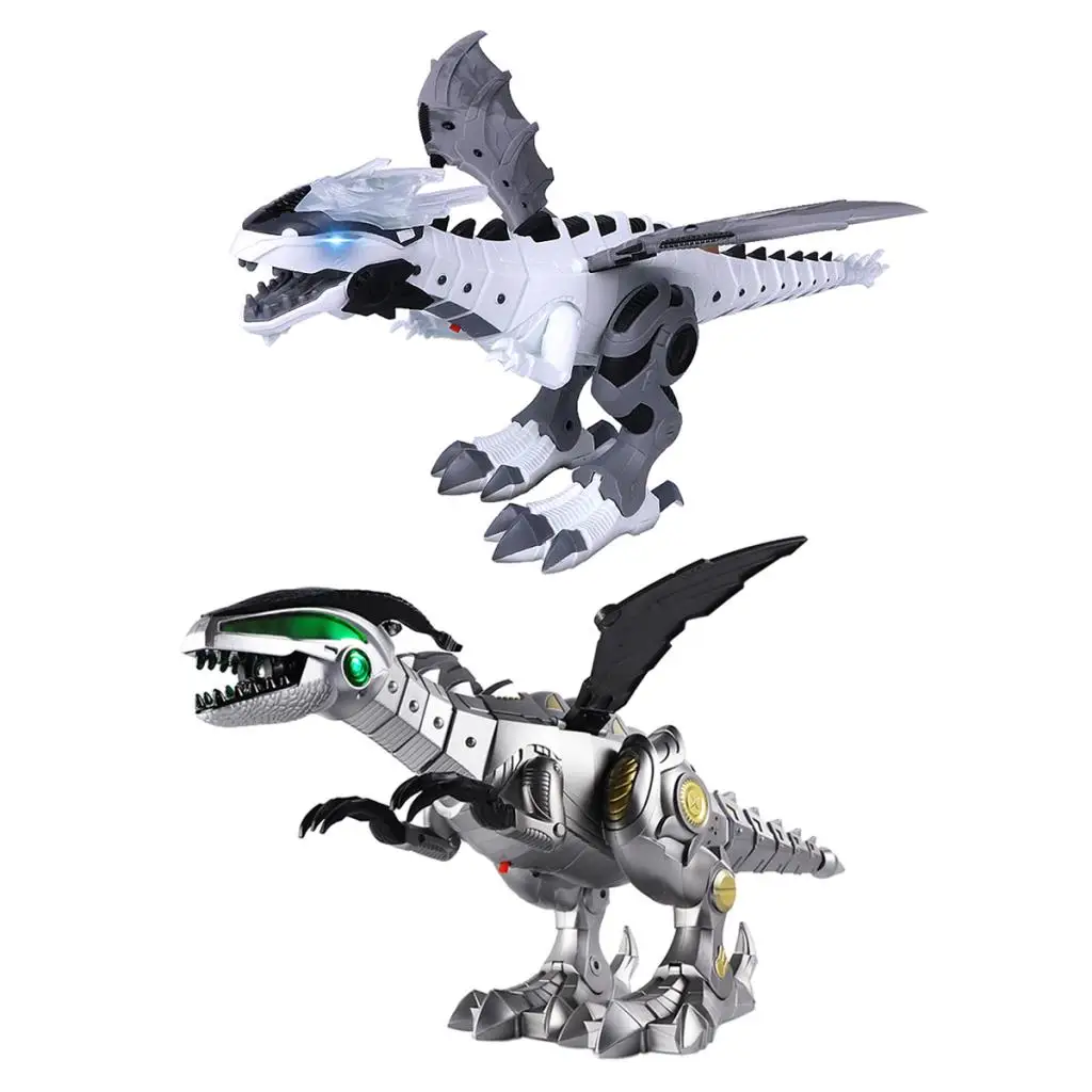 Dinosaurio el&eacute;ctrico con pulverizador para ni&ntilde;os, juguete mec&aacute;nico de dinosaurio el&eacute;ctrico-0