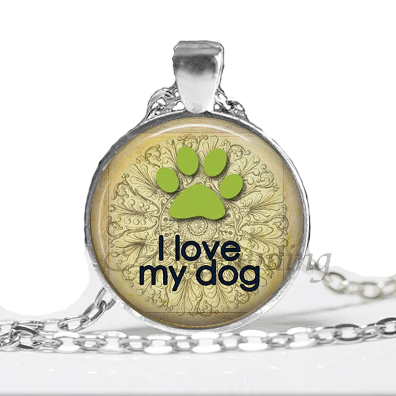 

Dog Paw Pendant Paw Print Jewelry Gift for Dog Lover Gift Art Photo Jewelry HZ1 Choker Wholesale Jewelry Necklaces