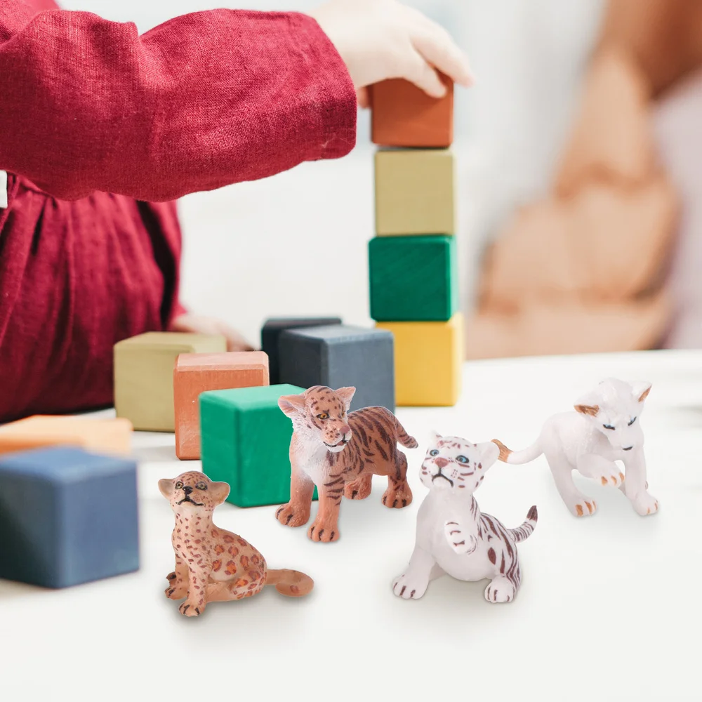 

11pcs Simulation Wild Animal Model Tiger Lion Educational (Mixed Style)