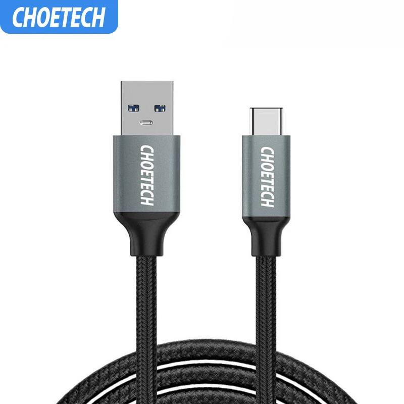 Зарядный кабель CHOETECH 1 м USB 3 0 Type C быстрая зарядка синхронизация дата для Xiaomi mi9