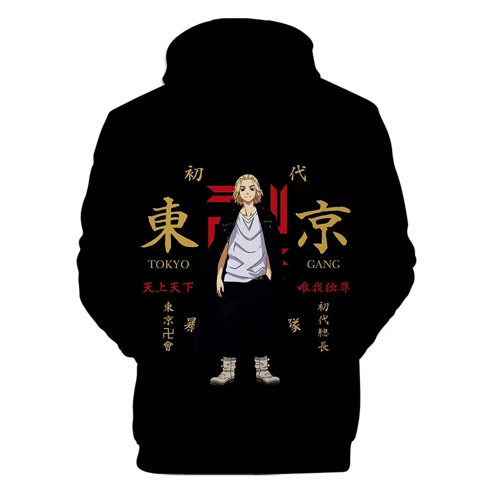 

Hot Anime Tops Tokyo Avengers Hoodie Men's Harajuku Printed Men's Long Sleeve Unisex Japanese Anime Sweater