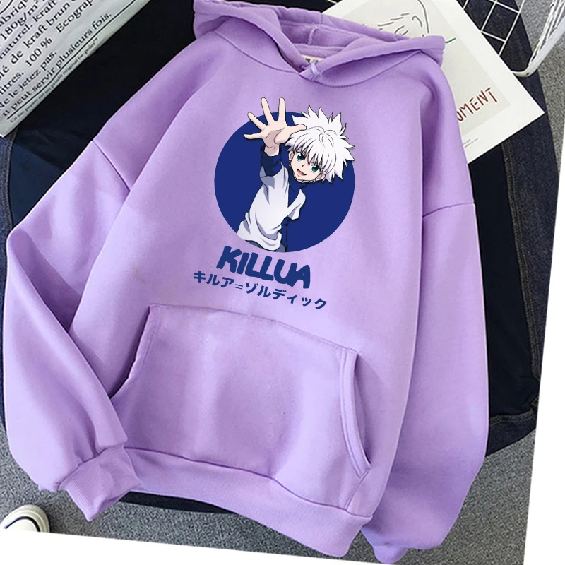 Killua Hunter X Hunter/толстовка с капюшоном унисекс Hisoka толстовка длинными рукавами худи