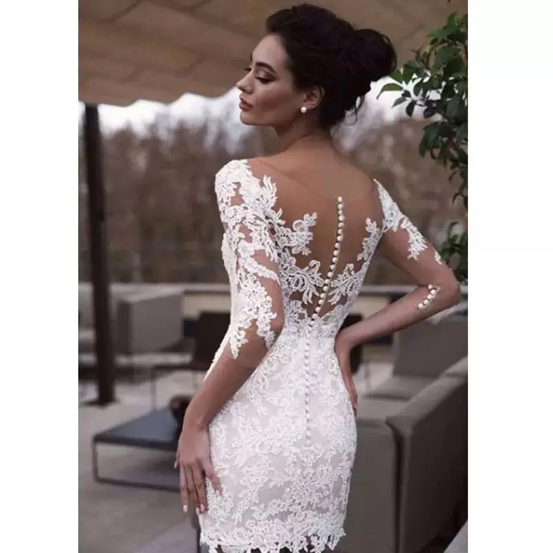 Кружевные белые платья для подружки невесты Robe De Soiree vestido fiesta de boda soiree | Свадьбы и