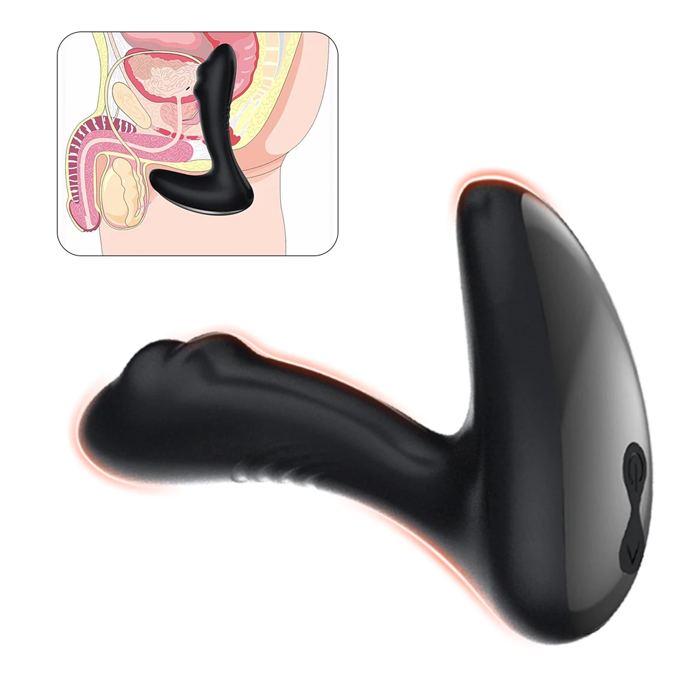 Силиконовый массажер простаты в секс магазине 10 Частотный Анальная пробка