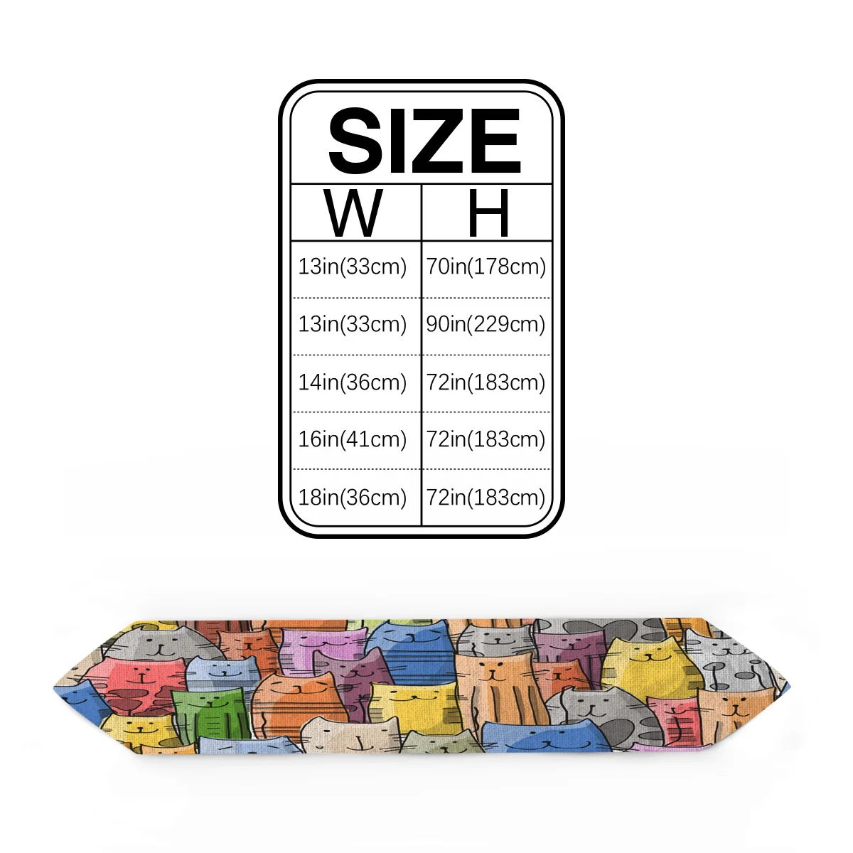 Современные настольные дорожки с мультяшными животными цветные кошки