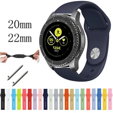 22 мм 20 ремешок для samsung Gear sport s3 s2 classic galaxy watch active 40 44 мм 46 мм 42 мм ремешок huami amazfit gtr bip huawei gt 2