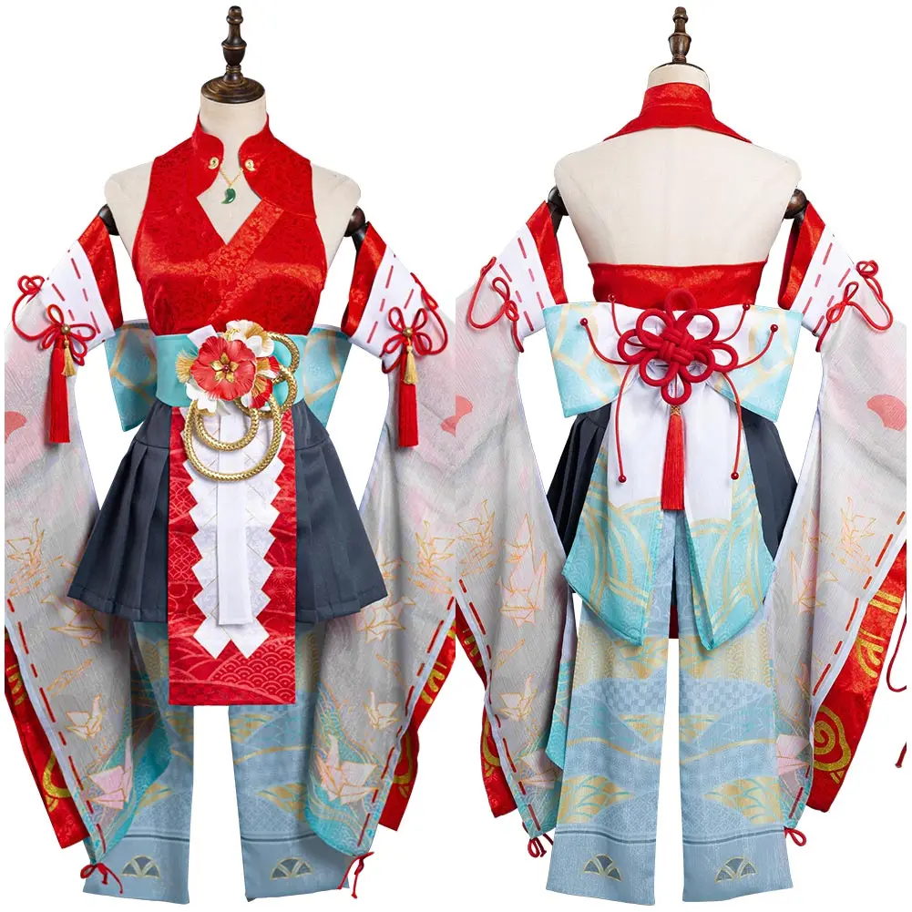 

Game Naraka: Bladepoint Kurumi Cosplay Costume Kurumi Hutao Uniform Dress Suit Halloween Carnival Outfits