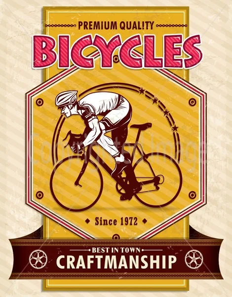 

BICYCLES CRAFTMANSHIP Retro tin sign nostalgic ornament metal poster garage art deco bar cafe shop