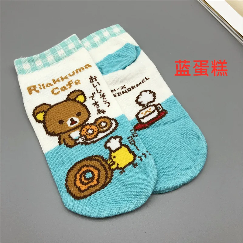Мультфильм Rilakkuma детские носки с принтом и Kiiroitori торт из мультфильма harajuku