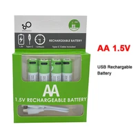 new original aa 1 5v 2600 mwh usb rechargeable li ion battery for remote control mouse small fan electric toy battery cable