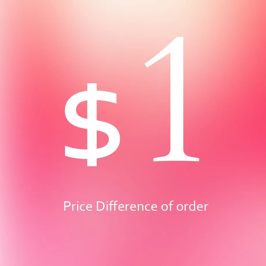 

Price Difference of Orders, Price Matching, Price Adjustment, Custom-made Order