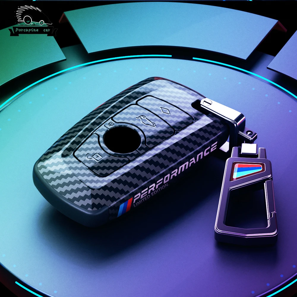 Новинка автомобильный смарт-брелок из углеродного волокна чехол для ключа BMW 3 4 5