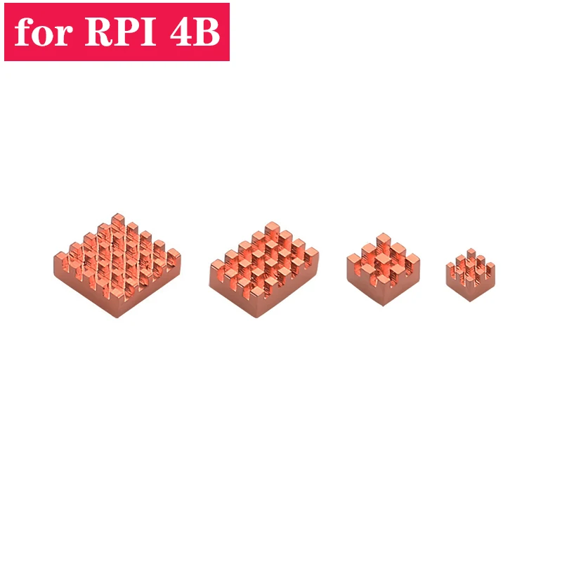 Радиатор для Raspberry Pi 4 комплект из медных охлаждающих насадок Model B 4B | Компьютеры и