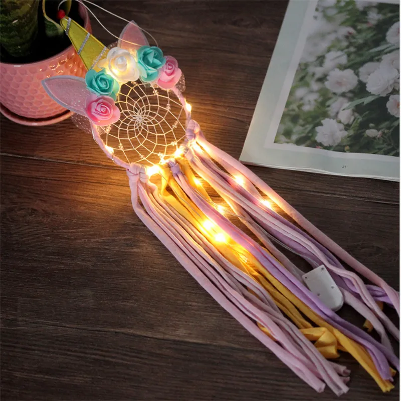 Подарок ко Дню Святого Валентина Светодиодный светильник единорог кулон в виде