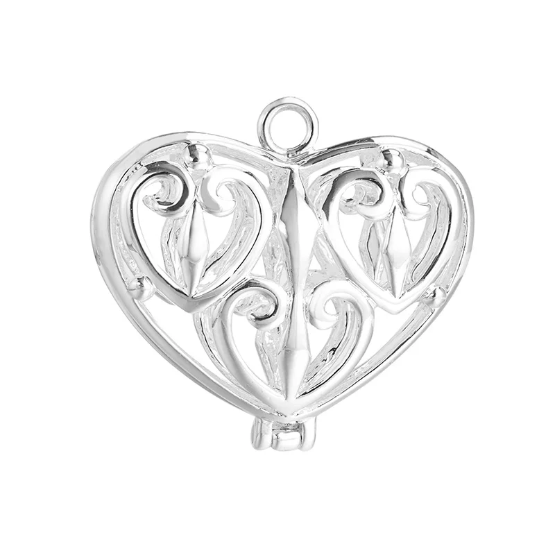 Медальон с распылителем эфирного масла серебристого цвета 34*31*12 мм 1 шт.|Подвески|