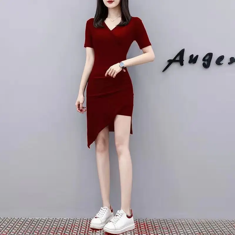

2021 new slim waist dress