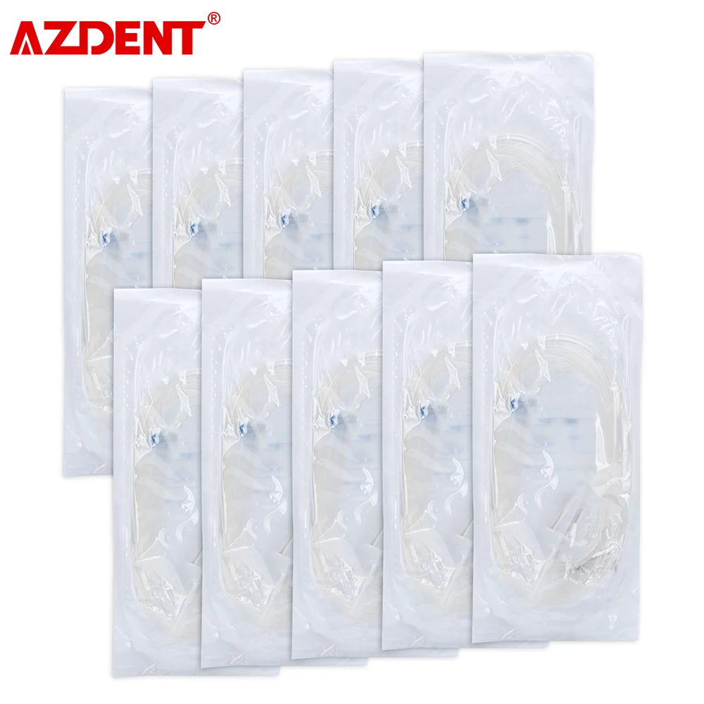 10pcs Dental Oral Irrigation Disposable Tube Kit Tubing Set Implant Flush Hose 116.14 inch for COXO C-SAILOR and AZDENT A-CUBE