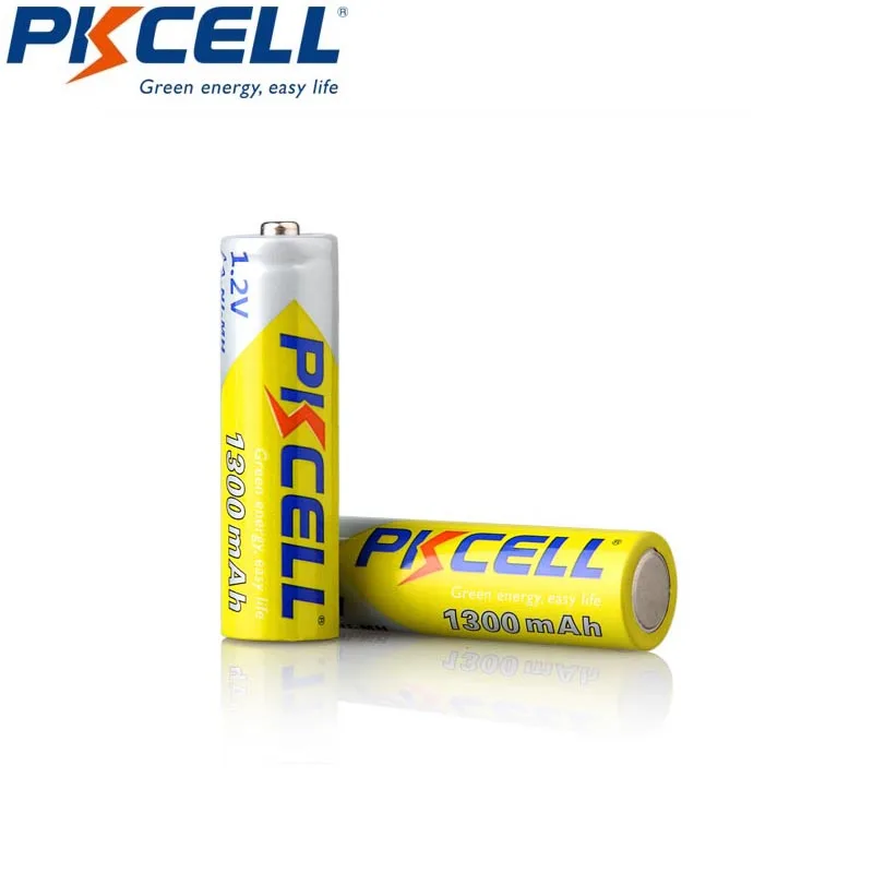 8 шт PKCELL 1 2 V AA NIMH аккумуляторная батарея 1300 mah для фонарика с двумя коробками в