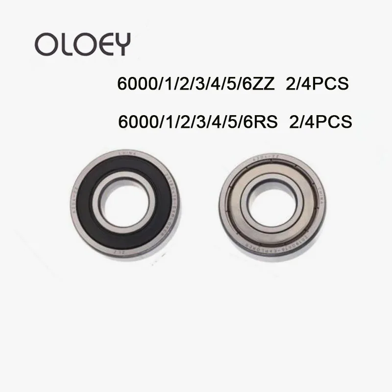 2/4 шт. радиальные шарикоподшипники 6000zz rs 6001ZZ 6002RS 6003-2Z 6004Z 6005-2RS ZZ RS RZ 2RZ |