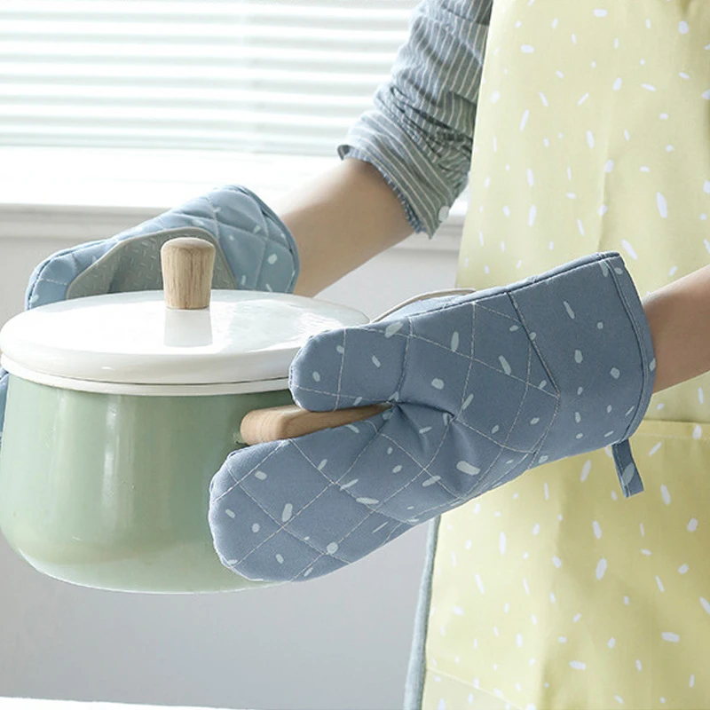 

Предохранительная перчатка теплозащитные варежки Кухня Пособия по кулинарии рукавица и прихват для микроволновой печи утепленные Несколь...