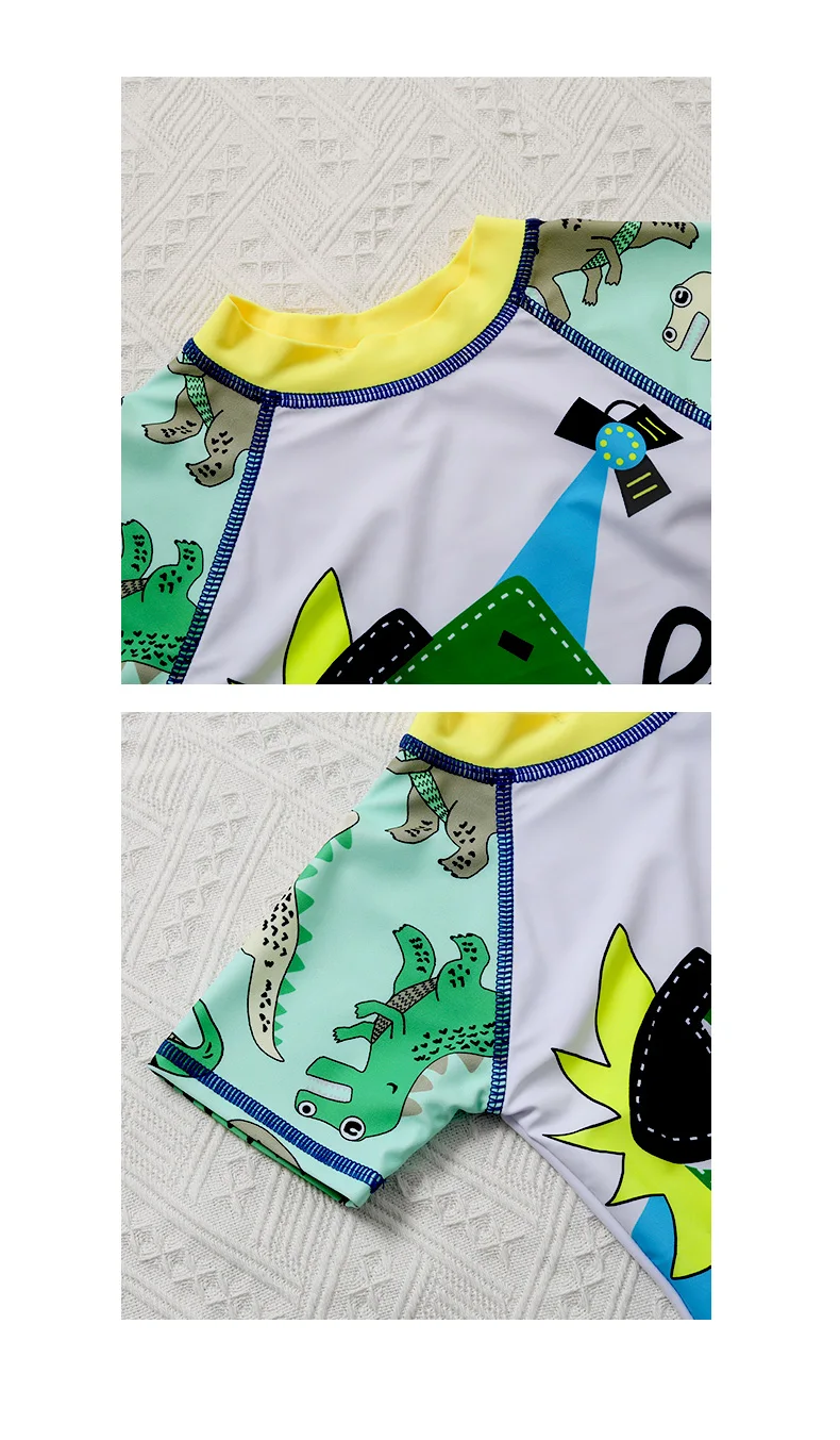 Новый купальный костюм из двух предметов с принтом динозавра для маленьких